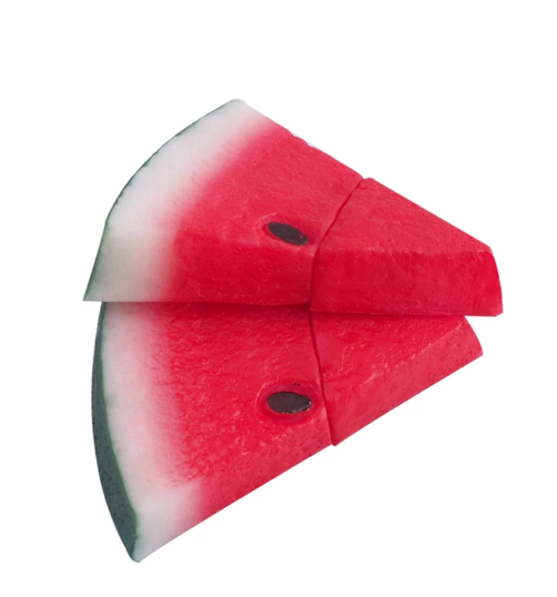 Factory Personalized Custom Watermelon Shape USB 2.0 Rubber PVC 128gb usb Flash Drive 64gb 32gb 16gb 8gb 4gb USB Flash Drives