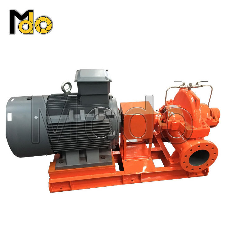 high volume low pressure fire electric double suction horizontal split case water pumps