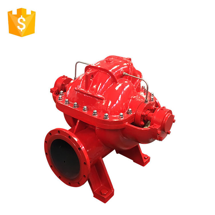 high volume low pressure fire electric double suction horizontal split case water pumps