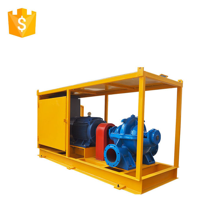 high volume low pressure fire electric double suction horizontal split case water pumps