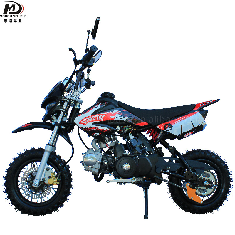 Two wheel dirt bike 125cc four stroke electric start adult children mini mountain racing motorcycle