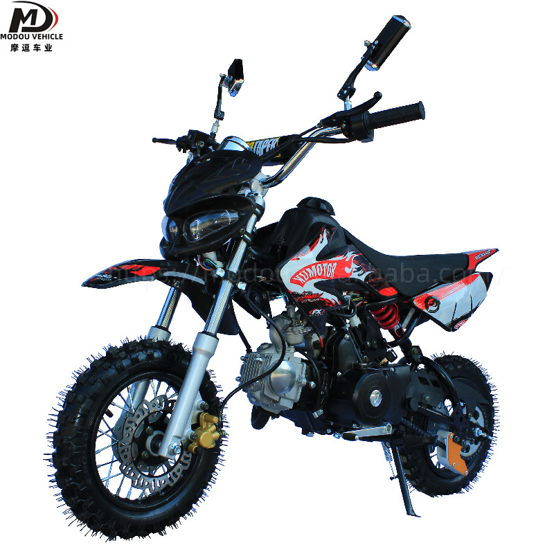 Two wheel dirt bike 125cc four stroke electric start adult children mini mountain racing motorcycle