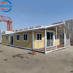 WinFair Prefabricated Garden Office Homes Steel Structure Made 20ft Expandable Prefab Container House Luxury