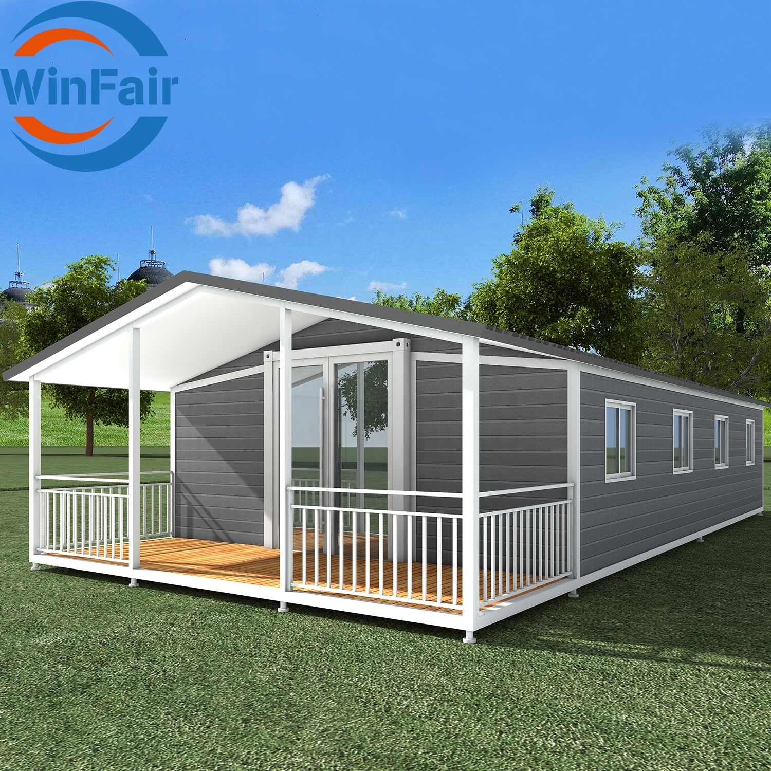 WinFair 40 Ft Feet 3 Bed Mobile Expandable Living Container Prefab Tiny Homes House 3 Bedroom 40Ft Modelar House