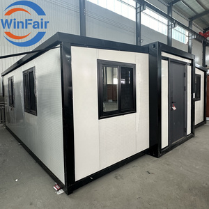 WinFair Portable Tiny Homes 2 Bedroom Prefabricated 20Ft Mobile Expandable Prefab House With Restroom Container House