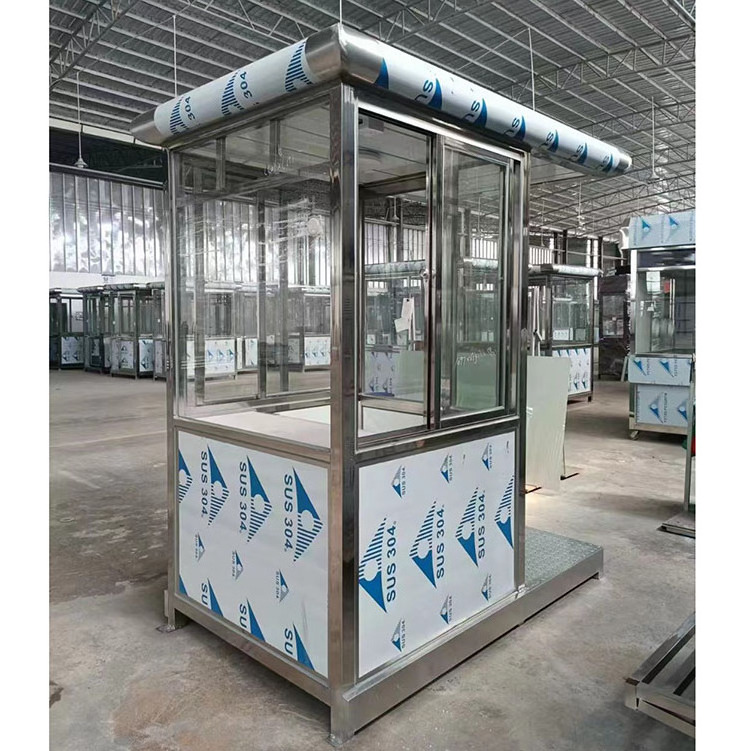 WinFair Portable Prefab Outdoor Mini Guard Tiny House Small Toll Booth Cabin Mobile Prefabricated Sentry Box Kiosk