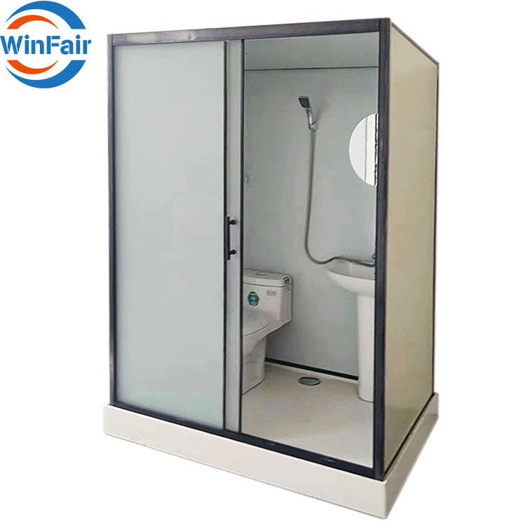 WinFair Prefab Luxury One Set Integrated Full Mobile Shower Room And Wc Unit Modular Complete Hotel Prefabricated Bathroom Pods