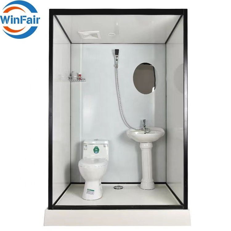 WinFair Luxury Detachable Prefab Toilet For Sale Shower All In One Mobile Modular Rooms Prefabricated Portable Bathroom