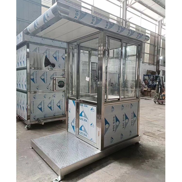 WinFair Portable Prefab Outdoor Mini Guard Tiny House Small Toll Booth Cabin Mobile Prefabricated Sentry Box Kiosk