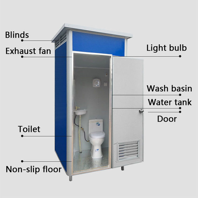 WinFair Luxury Sale Container Transportable Public Bath Movable Outdoor Bathroom And Shower Room Mobile Portable Toilet