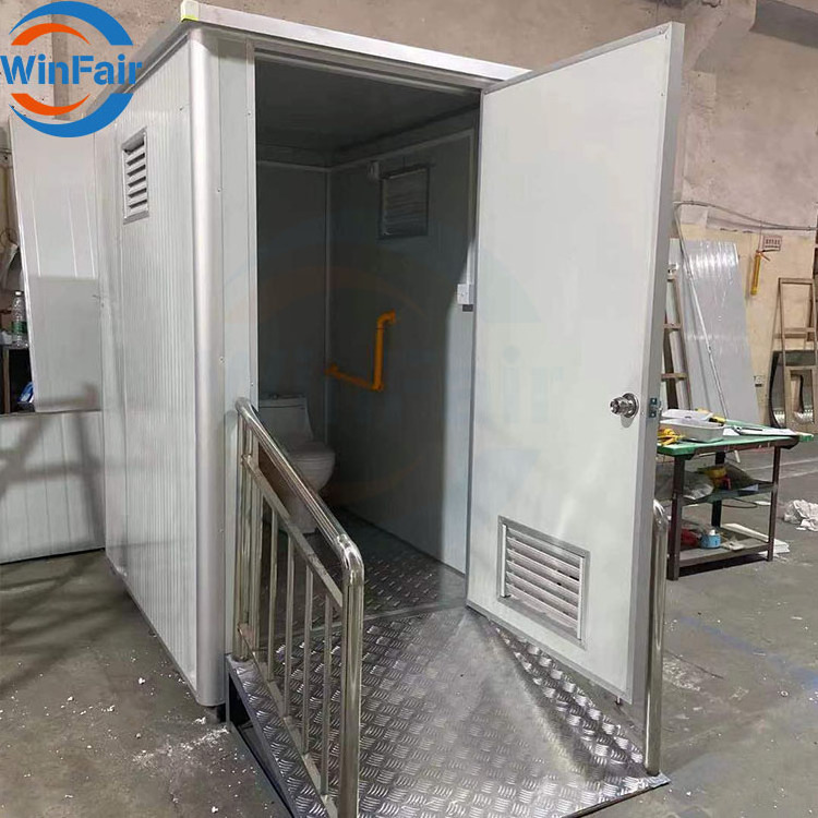 WinFair Prefab Handicap Disabled Transportable Public Bath Movable Outdoor Disable Mobile Portable Toilet