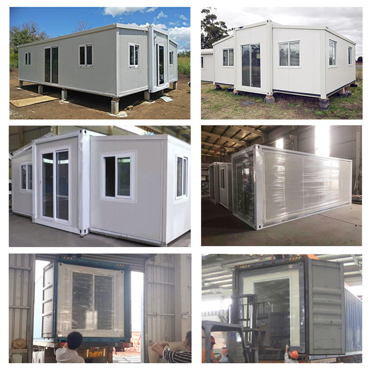 WinFair Luxury Prefabricated Homes 2 3 Bedroom Steel Structure Made 20ft Expandable Prefab Container House