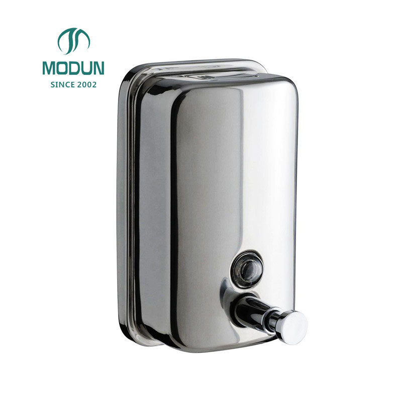 hotel wall mount hand sanitizer dispenser, liquid soap manual dispenser stainless steel