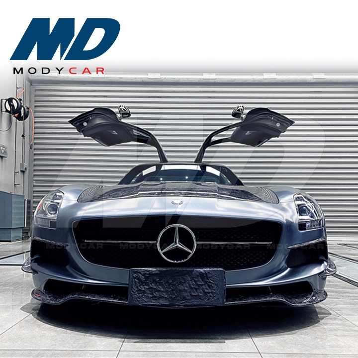 Black Series Style Half Forged Carbon Fiber Body Kit For 2011-2014 Mercedes Benz Sls-Class R197 AMG