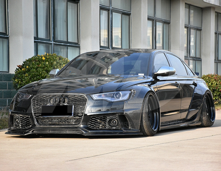 MODYCAR Style Half Carbon Fiber Wide Body kits For 2012-2016 AUDI A6