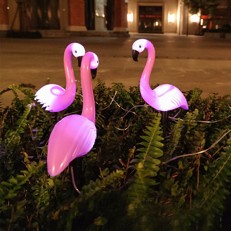 Flamingo LED Stake Light Garden Decorative 3 in 1 Solar Powered Outdoor Stake Pink Lights