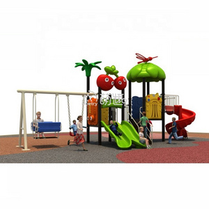 Moetry UAE Hot Sale Cheap Playground Equipment Outdoor Plastic Slide with Swing for Nursery School Backyard