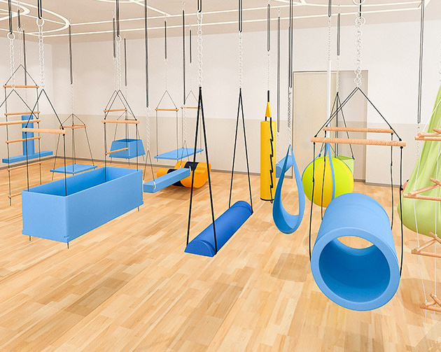 Moetry Trending Kids Sensory Hanging Swing Set Sensory Room Swinging Equipment for Kids Hospital Therapy Center Children Gym