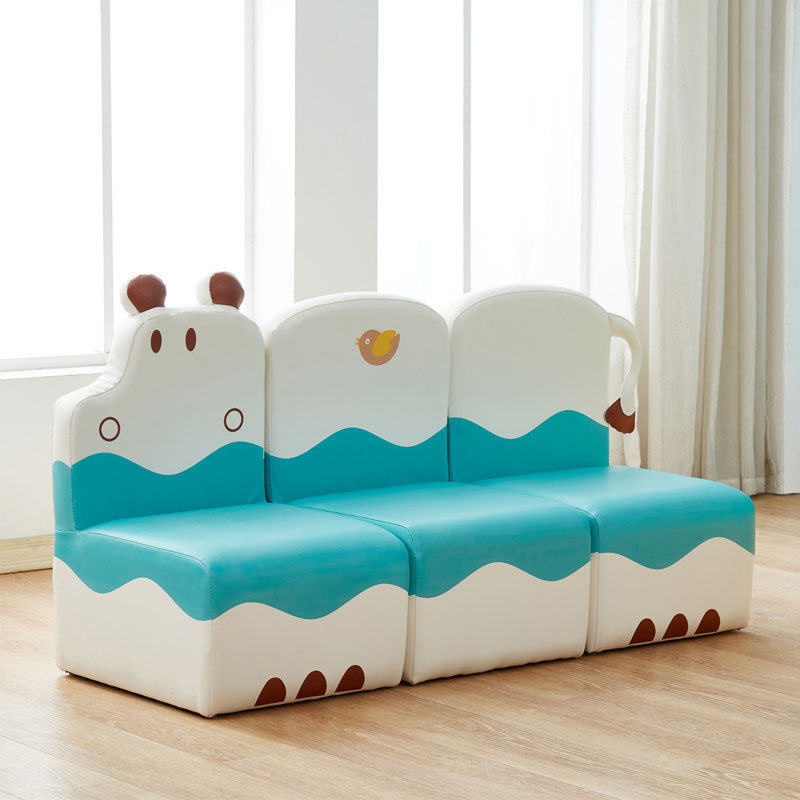 Moetry Children Sofa Bench Stool Animal Kids Sofa for Preschool Reading Area