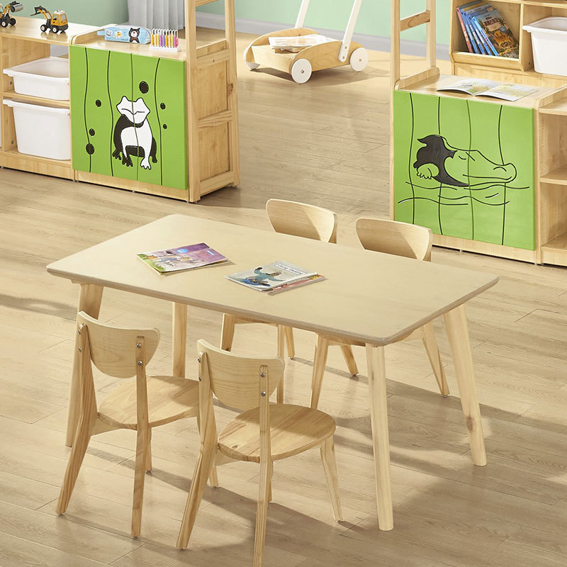 Wooden Preschool Tables and Chairs Daycare Nursery School Classroom Furniture