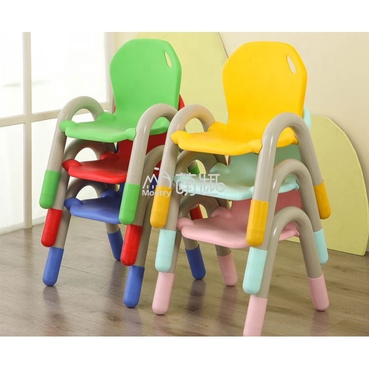 Moetry Stackable Kids Chair Preschool Classroom Plastic Furniture Chair