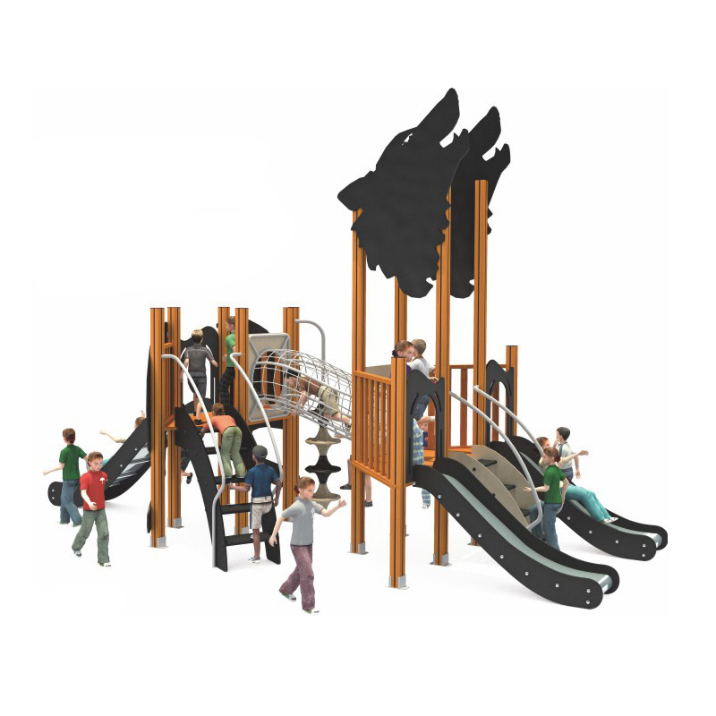 Moetry factory price airplane playground wooden play ground for pre school outdoor kids backyard playground