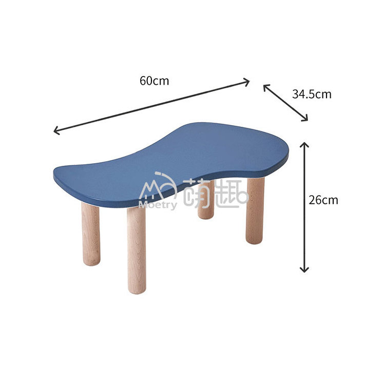 Moetry Montessori Children Nordic Furniture Mesa Infantil Kids Wood Dinning Party Table Toddler Cloud Table and Chair Sets