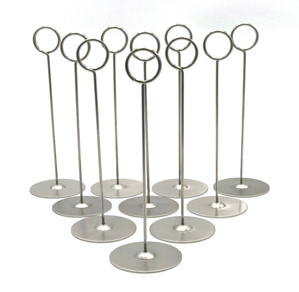 New Arrival  Metal Name Place Card Holders Wedding Table Menu Holder