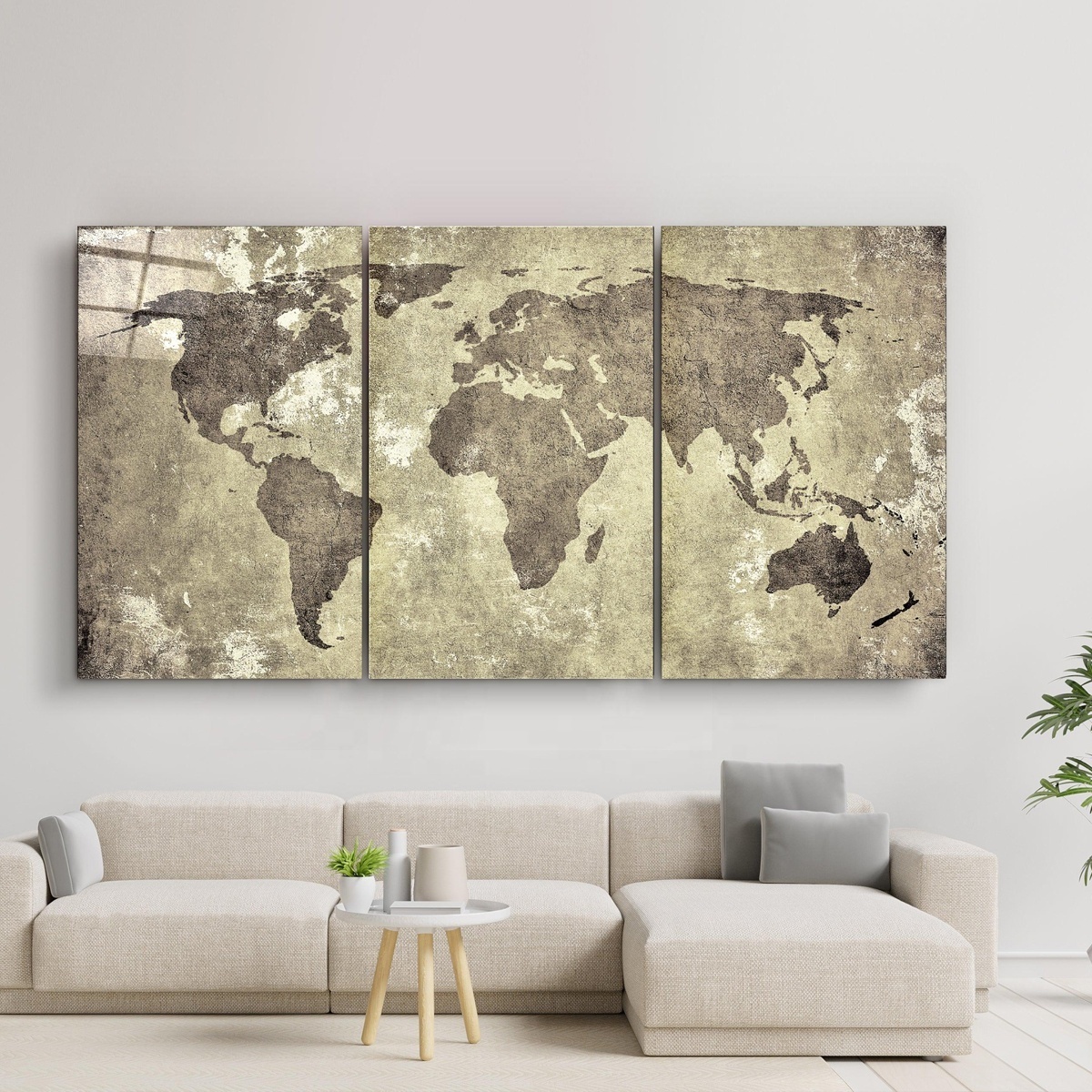 World Map Wall Art Crystal Porcelain Painting Push Pin Adventure Map World Map Canvas Home Gift Office Decor Wall Decor