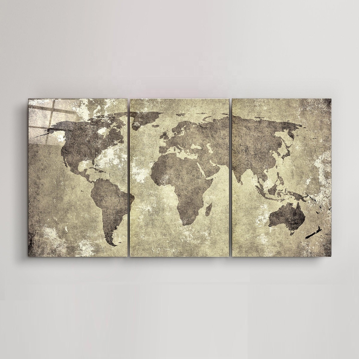 World Map Wall Art Crystal Porcelain Painting Push Pin Adventure Map World Map Canvas Home Gift Office Decor Wall Decor