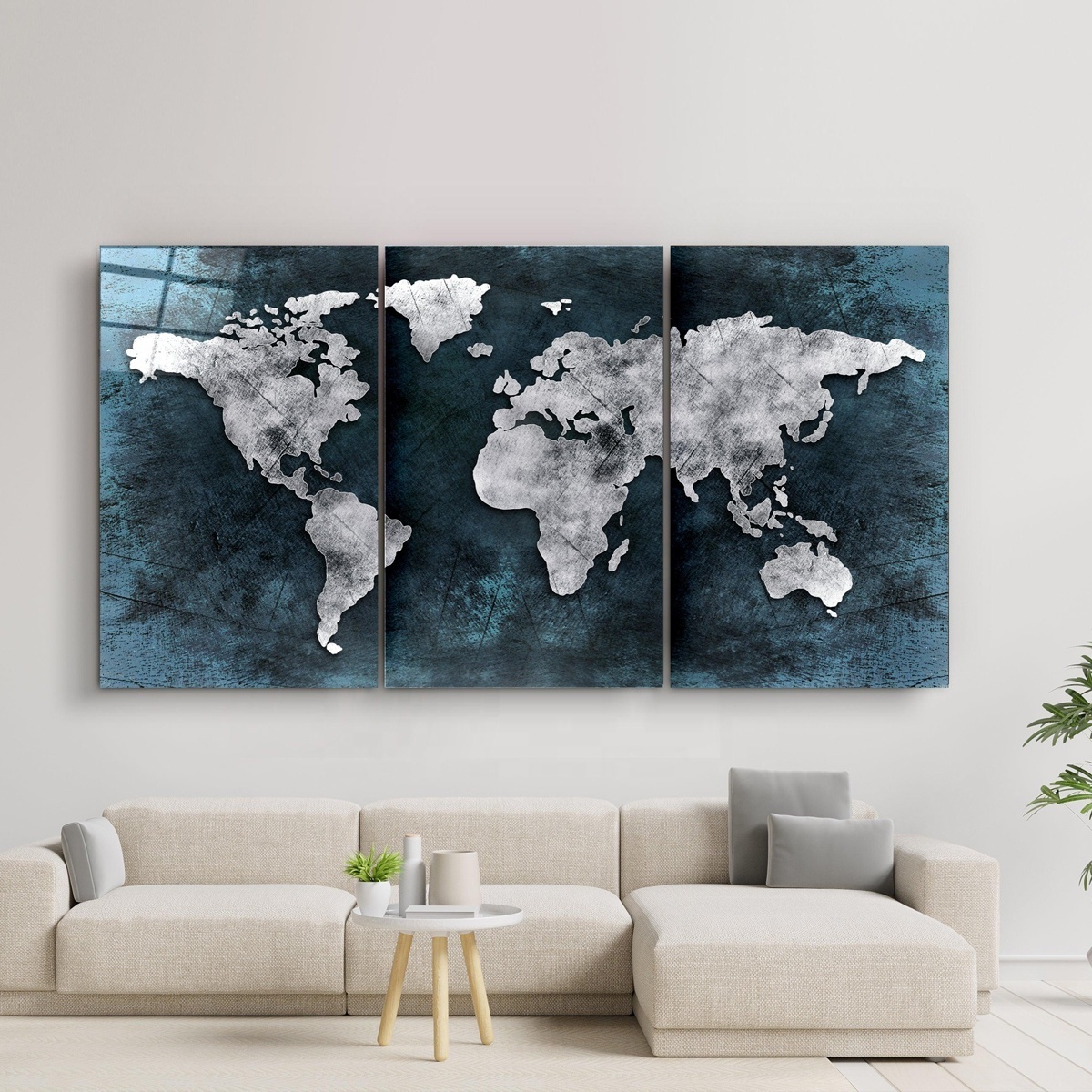 World Map Wall Art Crystal Porcelain Painting Push Pin Adventure Map World Map Canvas Home Gift Office Decor Wall Decor