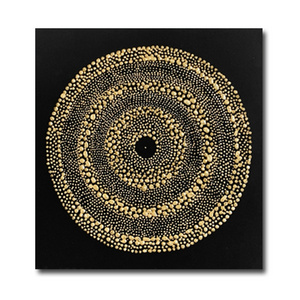 Top Selling Luxury Large Size Three Circles Ring-Shaped Gemstone  3d Wall Art Decor For Home Decor