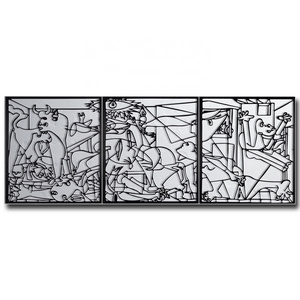 Picasso Guernica Metal Wall Decor Original Painting of Pablo Picasso Cubic Artifact customisable 3D Metal Wall Art Decoration