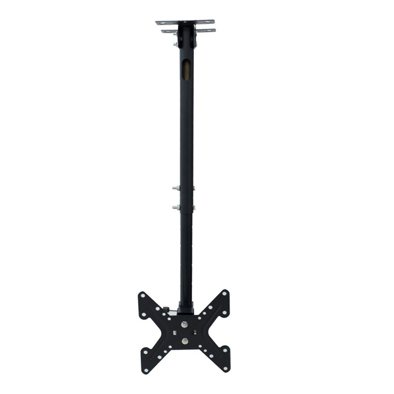 Adjustable Height Tilting Retractable Ceiling TV Bracket Rotation TV Ceiling Mount Wall Hanging