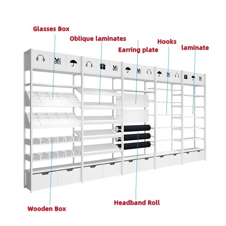 Shop Display Racks Cosmetic Store Fixtures Combination Shelving Stacking Racks Shelves Storage shelf