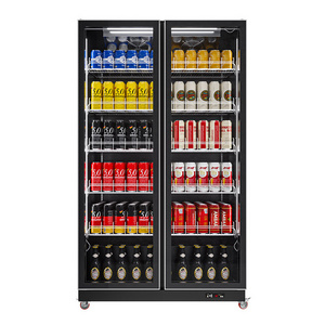 Commercial supermarket refrigerator equipement transparent glass door refrigerator with display soft drink refrigerator fridge