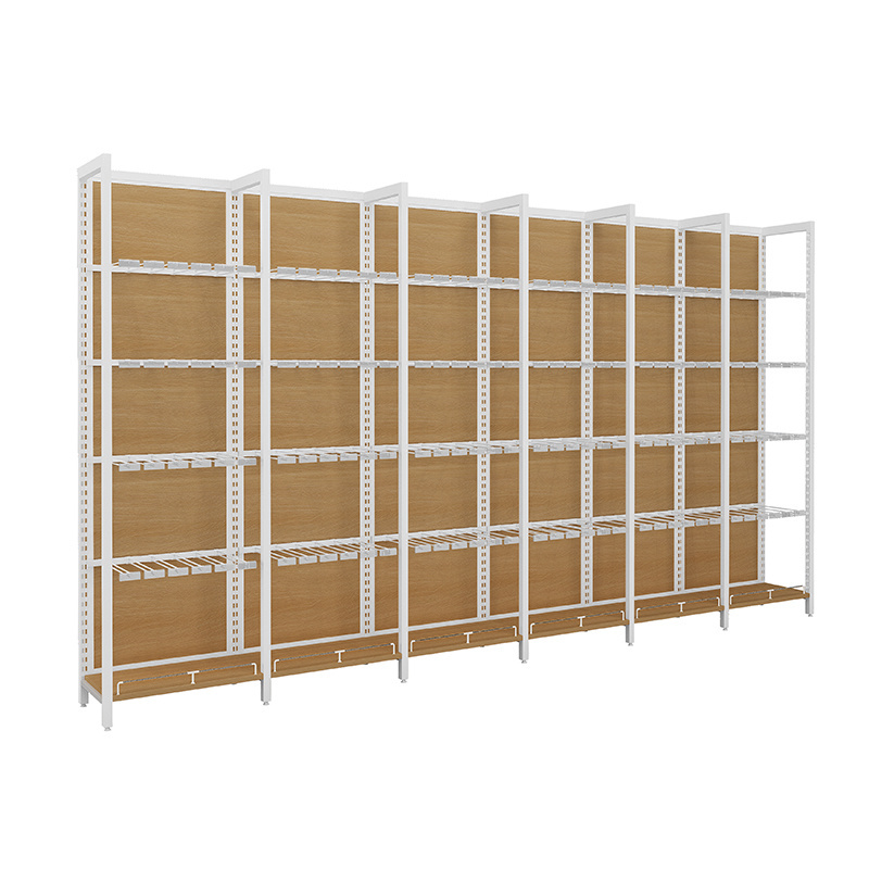 Customized Floor Retail Display Stand Wooden Display Shelf for Shampoo In Supermarkets Wood Retail Display Racks