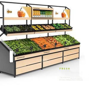 Most popular fruit vegetable stand basket market basket storage display  stand for fruit vegetable shop