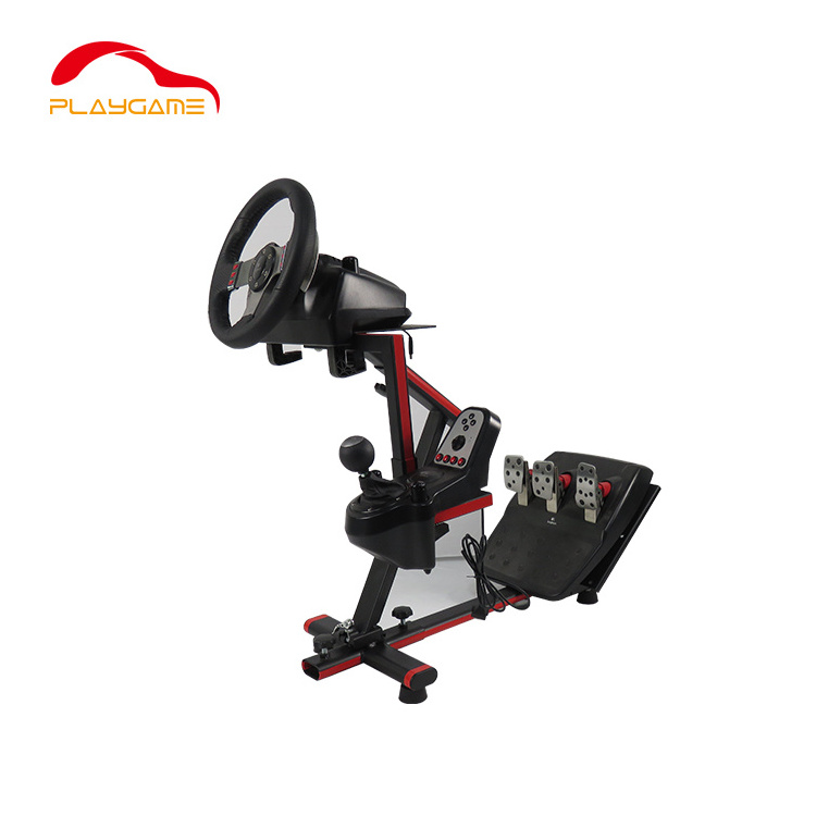 Racing Steering Wheel Stand Foldable Game Simulator Frame Adjustable Video Game Racing Wheel Stand for G27 G29 PS4