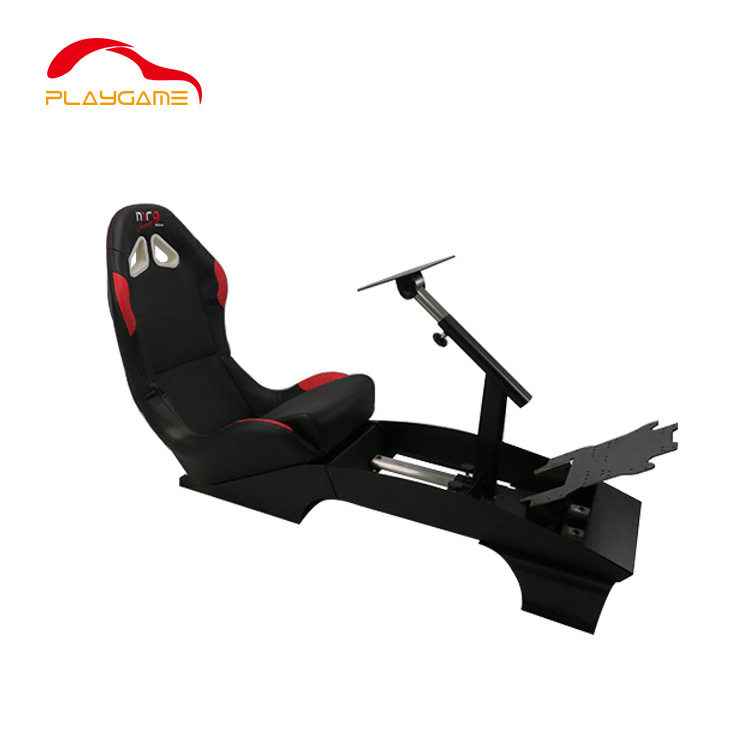 Wholesale Single and Triple Screen Racing Sim Ergonomic Gaming Chair Cockpit Seat Wheel Pedals Bracket Chair