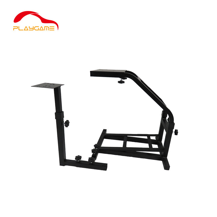 Racing Simulator Cockpit Racing Steering Wheel Stand fit for Logitech Pedals and Real Racing Seat Not Include