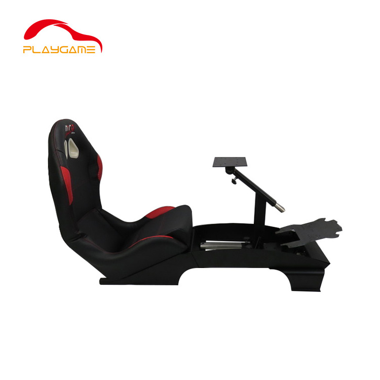 Wholesale Single and Triple Screen Racing Sim Ergonomic Gaming Chair Cockpit Seat Wheel Pedals Bracket Chair