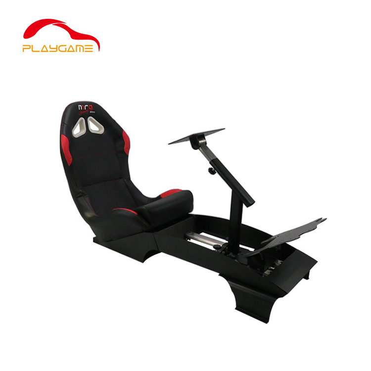 Racing simulator Cockpit Black Fits All Logitech G29 G920 Thrustmaster Fanatec Wheels Compatible with Xbox One PS4 PC Platforms