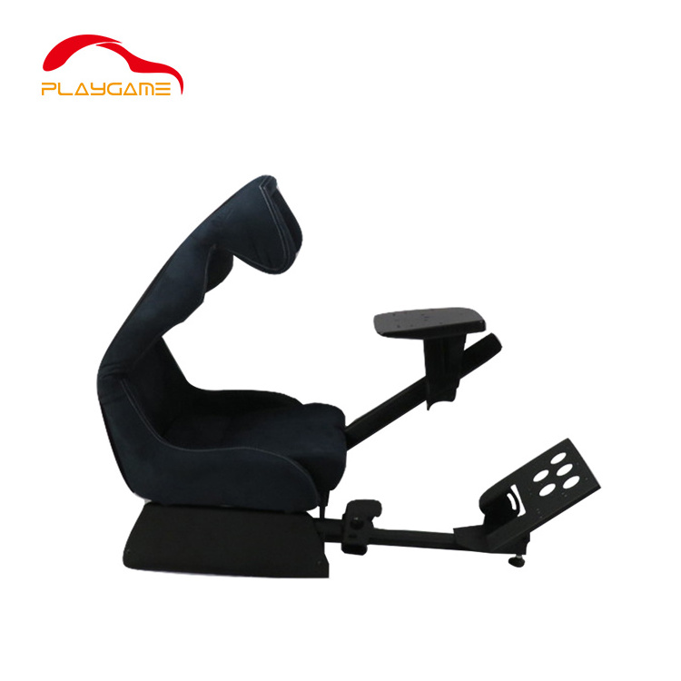 Professional OEM Black Premium Gaming Racing Simulator Race Sim Seat Cockpit For Logitech Thrustmaster Fanatec wheels