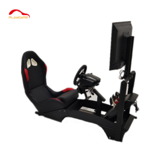 Wholesale Single and Triple Screen Racing Sim Ergonomic Gaming Chair Cockpit Seat Wheel Pedals Bracket Chair