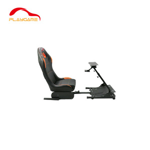 Racing Simulator Frame Adjustable Racing Seat made support for wheel and pedal supports Steering Wheel Pedals and Shifter