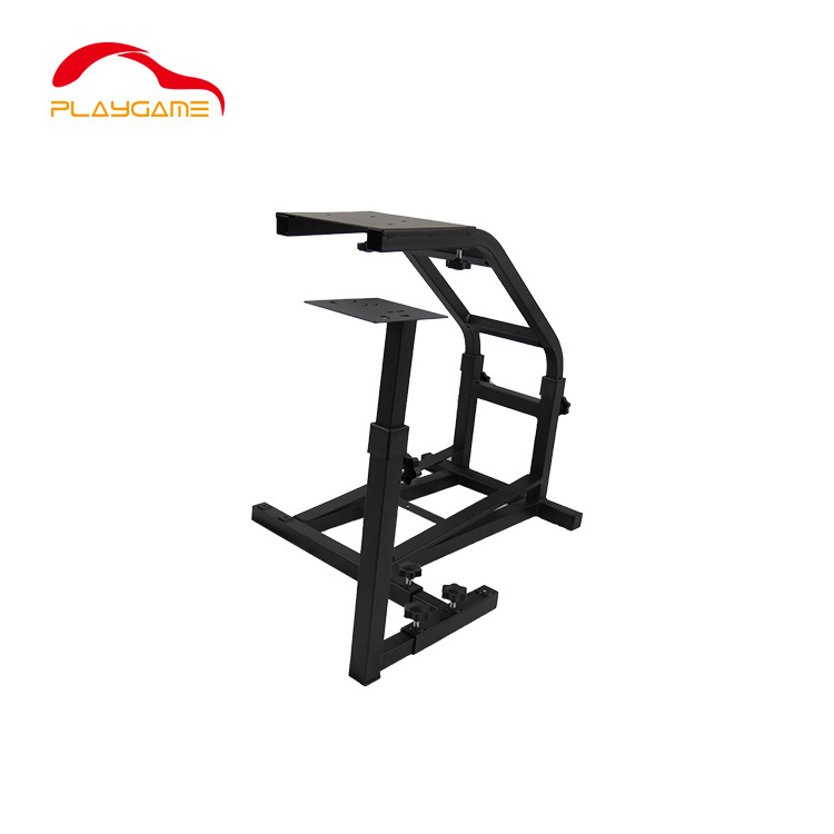 Racing Simulator Cockpit Racing Steering Wheel Stand fit for Logitech Pedals and Real Racing Seat Not Include