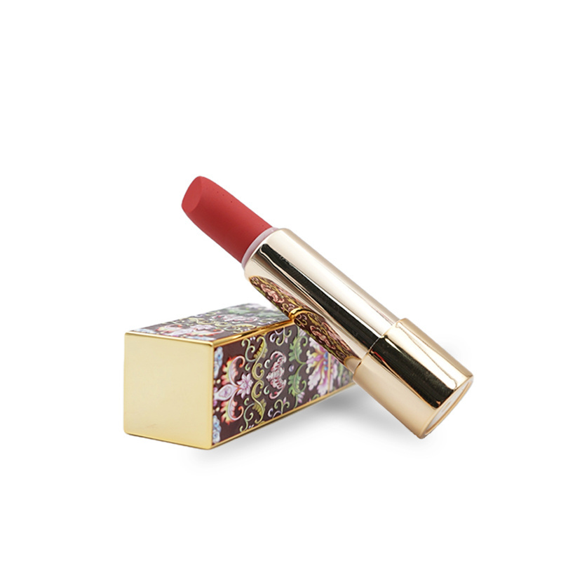 Chinese Carving Lips Beauty Makeup Natural Pigment Private Label Moisturizing Red Matte Lipstick