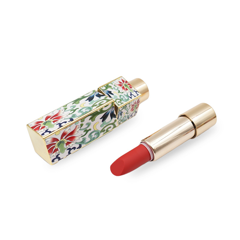 Chinese Carving Lips Beauty Makeup Natural Pigment Private Label Moisturizing Red Matte Lipstick