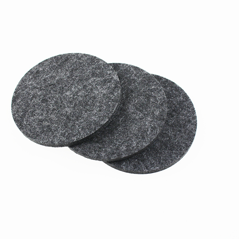 wholesale cheap heat insulation round wool felt cup pad / cup mat / plate coaster